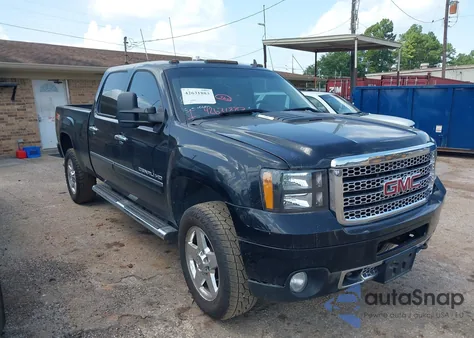 2013 GMC Sierra 2500Hd Denali из США, поврежденный, VIN 1GT125E8XDF138299